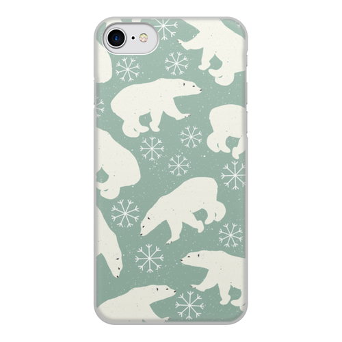 Заказать чехол для iPhone 8/8 Plus в Москве. Чехол для iPhone 8, объёмная печать белый медведь от THE_NISE  - готовые дизайны и нанесение принтов.