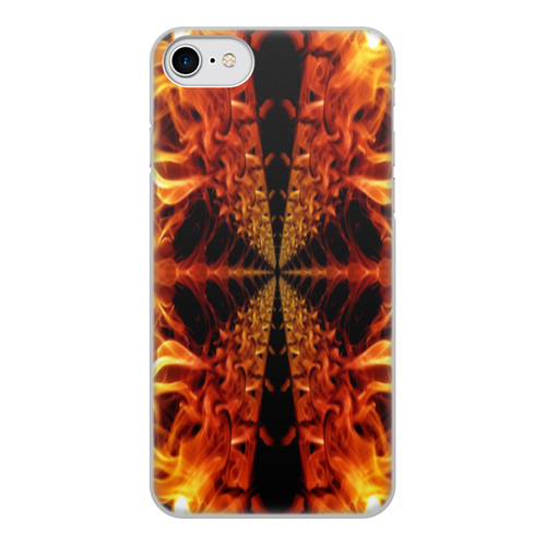 Заказать чехол для iPhone 8/8 Plus в Москве. Чехол для iPhone 8, объёмная печать Пламя от THE_NISE  - готовые дизайны и нанесение принтов.