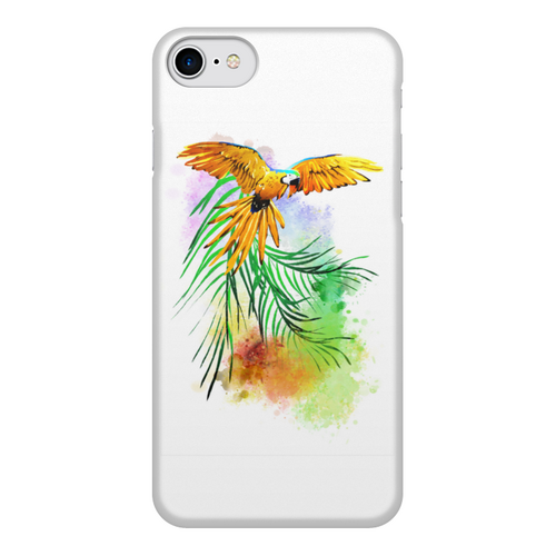 Заказать чехол для iPhone 8/8 Plus в Москве. Чехол для iPhone 8, объёмная печать Попугай на ветке. от Zorgo-Art  - готовые дизайны и нанесение принтов.