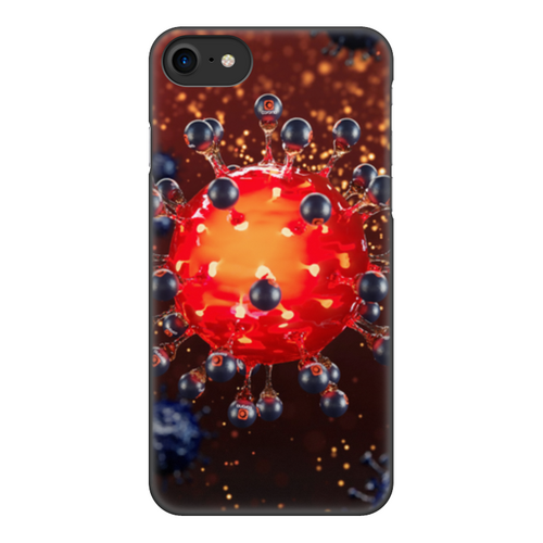 Заказать чехол для iPhone 8/8 Plus в Москве. Чехол для iPhone 8, объёмная печать Coronavirus от Дана Столыпина - готовые дизайны и нанесение принтов.