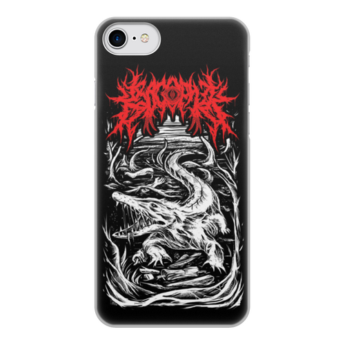 Заказать чехол для iPhone 8/8 Plus в Москве. Чехол для iPhone 8, объёмная печать Krocophile band от Leichenwagen - готовые дизайны и нанесение принтов.