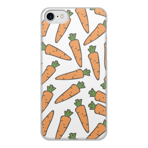 Заказать чехол для iPhone 8/8 Plus в Москве. Чехол для iPhone 8, объёмная печать Морковки от skynatural - готовые дизайны и нанесение принтов.