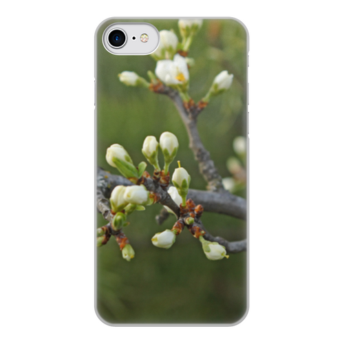 Заказать чехол для iPhone 8/8 Plus в Москве. Чехол для iPhone 8, объёмная печать Весна,яблочные почки от blagoflow@ya.ru - готовые дизайны и нанесение принтов.