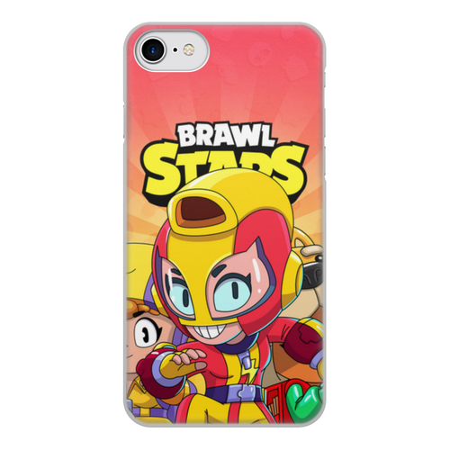 Заказать чехол для iPhone 8/8 Plus в Москве. Чехол для iPhone 8, объёмная печать BRAWL STARS MAX от geekbox - готовые дизайны и нанесение принтов.