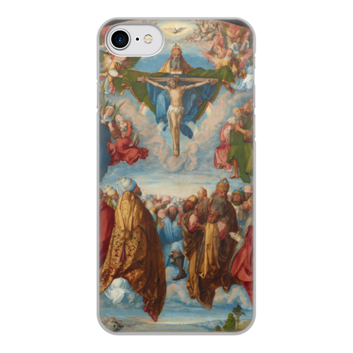 Заказать чехол для iPhone 8/8 Plus в Москве. Чехол для iPhone 8, объёмная печать Поклонение Святой Троице (Альбрехт Дюрер) от trend - готовые дизайны и нанесение принтов.