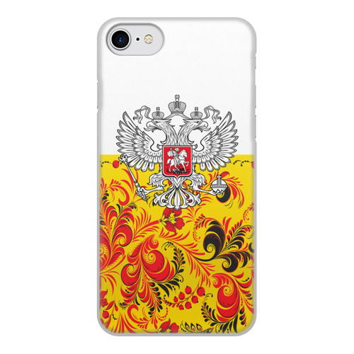 Заказать чехол для iPhone 8/8 Plus в Москве. Чехол для iPhone 8, объёмная печать Хохлома от THE_NISE  - готовые дизайны и нанесение принтов.