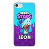 Заказать чехол для iPhone 8/8 Plus в Москве. Чехол для iPhone 8, объёмная печать BRAWL STARS LEON от geekbox - готовые дизайны и нанесение принтов.