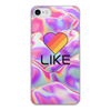 Заказать чехол для iPhone 8/8 Plus в Москве. Чехол для iPhone 8, объёмная печать Like  от DESIGNER   - готовые дизайны и нанесение принтов.