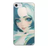 Заказать чехол для iPhone 8/8 Plus в Москве. Чехол для iPhone 8, объёмная печать Девушка с голубыми волосами от Anstey  - готовые дизайны и нанесение принтов.