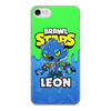 Заказать чехол для iPhone 8/8 Plus в Москве. Чехол для iPhone 8, объёмная печать BRAWL STARS LEON от geekbox - готовые дизайны и нанесение принтов.