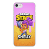 Заказать чехол для iPhone 8/8 Plus в Москве. Чехол для iPhone 8, объёмная печать BRAWL STARS SHELLY от geekbox - готовые дизайны и нанесение принтов.