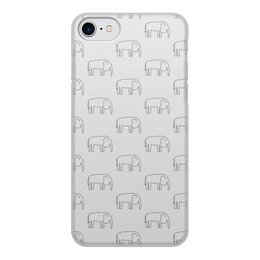 Заказать чехол для iPhone 8/8 Plus в Москве. Чехол для iPhone 8, объёмная печать Черный слон от Vadim Koval - готовые дизайны и нанесение принтов.