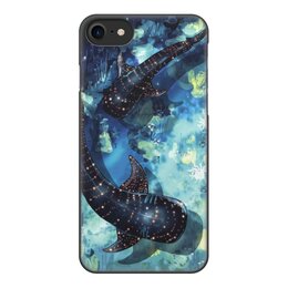 Заказать чехол для iPhone 8/8 Plus в Москве. Чехол для iPhone 8, объёмная печать Светящиеся акулы от Дана Столыпина - готовые дизайны и нанесение принтов.