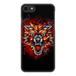 Заказать чехол для iPhone 8/8 Plus в Москве. Чехол для iPhone 8, объёмная печать Wolf & Fire от Аня Лукьянова - готовые дизайны и нанесение принтов.