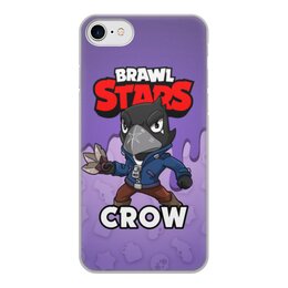 Заказать чехол для iPhone 8/8 Plus в Москве. Чехол для iPhone 8, объёмная печать BRAWL STARS CROW от geekbox - готовые дизайны и нанесение принтов.