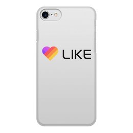 Заказать чехол для iPhone 8/8 Plus в Москве. Чехол для iPhone 8, объёмная печать Like  от DESIGNER   - готовые дизайны и нанесение принтов.