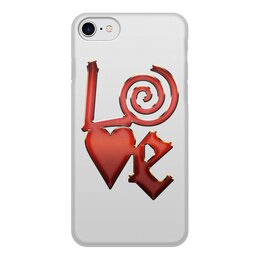 Заказать чехол для iPhone 8/8 Plus в Москве. Чехол для iPhone 8, объёмная печать Love - Любовь от Дана Столыпина - готовые дизайны и нанесение принтов.