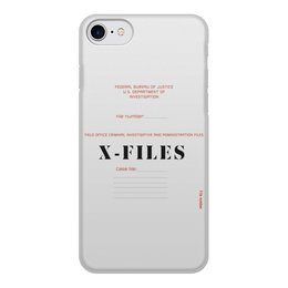 Заказать чехол для iPhone 8/8 Plus в Москве. Чехол для iPhone 8, объёмная печать X-files от GeekFox  - готовые дизайны и нанесение принтов.
