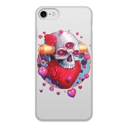 Заказать чехол для iPhone 8/8 Plus в Москве. Чехол для iPhone 8, объёмная печать Heart Skull от Дана Столыпина - готовые дизайны и нанесение принтов.
