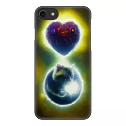 Заказать чехол для iPhone 8/8 Plus в Москве. Чехол для iPhone 8, объёмная печать Котик и Сердце от Дана Столыпина - готовые дизайны и нанесение принтов.