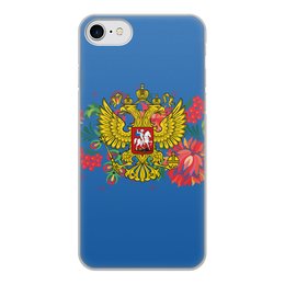 Заказать чехол для iPhone 8/8 Plus в Москве. Чехол для iPhone 8, объёмная печать Герб РФ от THE_NISE  - готовые дизайны и нанесение принтов.