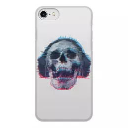 Заказать чехол для iPhone 8/8 Plus в Москве. Чехол для iPhone 8, объёмная печать Skull loves music от Дана Столыпина - готовые дизайны и нанесение принтов.