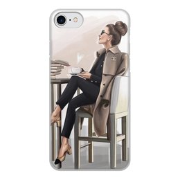 Заказать чехол для iPhone 8/8 Plus в Москве. Чехол для iPhone 8, объёмная печать be happy and smile от Artworks by D - готовые дизайны и нанесение принтов.