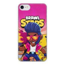 Заказать чехол для iPhone 8/8 Plus в Москве. Чехол для iPhone 8, объёмная печать BRAWL STARS BROCK от geekbox - готовые дизайны и нанесение принтов.