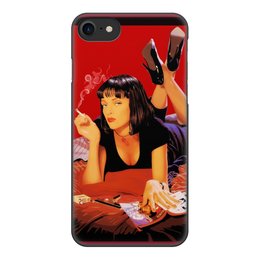 Заказать чехол для iPhone 8/8 Plus в Москве. Чехол для iPhone 8, объёмная печать Pulp Fiction (Ума Турман) от Аня Лукьянова - готовые дизайны и нанесение принтов.