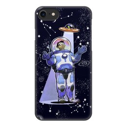 Заказать чехол для iPhone 8/8 Plus в Москве. Чехол для iPhone 8, объёмная печать Космонавт похищение от Дана Столыпина - готовые дизайны и нанесение принтов.