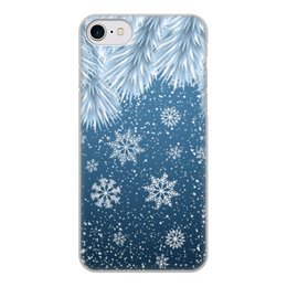 Заказать чехол для iPhone 8/8 Plus в Москве. Чехол для iPhone 8, объёмная печать Снежинки от THE_NISE  - готовые дизайны и нанесение принтов.