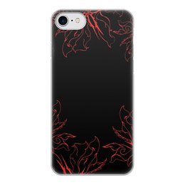 Заказать чехол для iPhone 8/8 Plus в Москве. Чехол для iPhone 8, объёмная печать Огненные цветы от aviva - готовые дизайны и нанесение принтов.