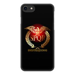Заказать чехол для iPhone 8/8 Plus в Москве. Чехол для iPhone 8, объёмная печать Символ Древнего Рима с орлом. SPQR. от Zorgo-Art  - готовые дизайны и нанесение принтов.
