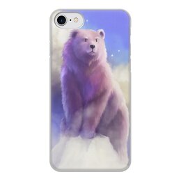 Заказать чехол для iPhone 8/8 Plus в Москве. Чехол для iPhone 8, объёмная печать Розовый медведь от Дана Столыпина - готовые дизайны и нанесение принтов.