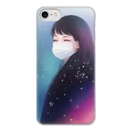 Заказать чехол для iPhone 8/8 Plus в Москве. Чехол для iPhone 8, объёмная печать Девушка в маске от Anstey  - готовые дизайны и нанесение принтов.