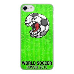 Заказать чехол для iPhone 8/8 Plus в Москве. Чехол для iPhone 8, объёмная печать World Soccer 2018 от balden - готовые дизайны и нанесение принтов.