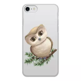 Заказать чехол для iPhone 8/8 Plus в Москве. Чехол для iPhone 8, объёмная печать Сова на ветке от tigerda  - готовые дизайны и нанесение принтов.