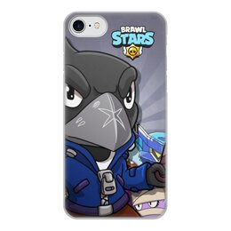 Заказать чехол для iPhone 8/8 Plus в Москве. Чехол для iPhone 8, объёмная печать BRAWL STARS CROW от geekbox - готовые дизайны и нанесение принтов.