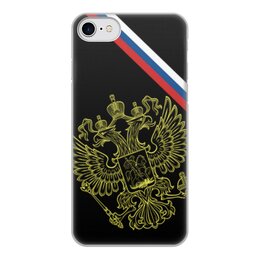 Заказать чехол для iPhone 8/8 Plus в Москве. Чехол для iPhone 8, объёмная печать   Герб России от THE_NISE  - готовые дизайны и нанесение принтов.