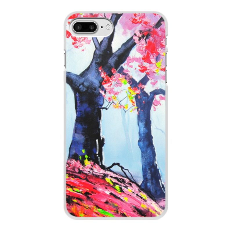 цена Printio Чехол для iPhone 8 Plus, объёмная печать Деревья
