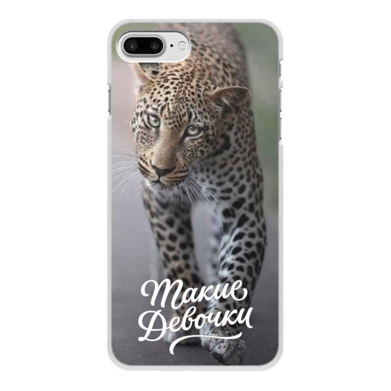 Printio Чехол для iPhone 8 Plus, объёмная печать Леопард printio чехол для iphone 8 plus объёмная печать леопард