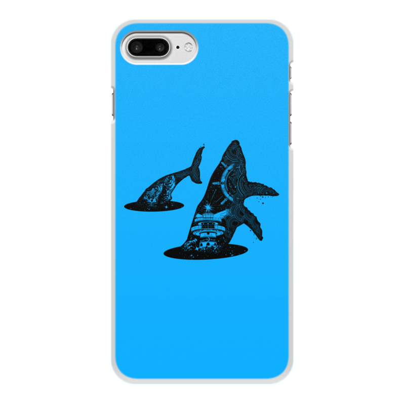 Printio Чехол для iPhone 8 Plus, объёмная печать Кит и море printio чехол для iphone 6 объёмная печать кит и море
