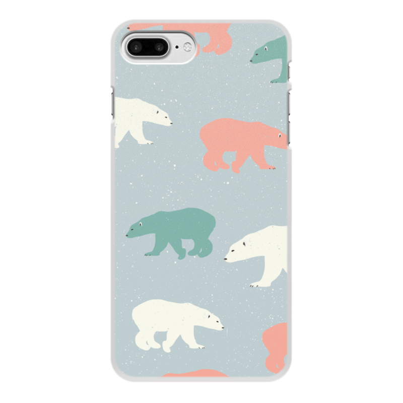 Printio Чехол для iPhone 8 Plus, объёмная печать медведи