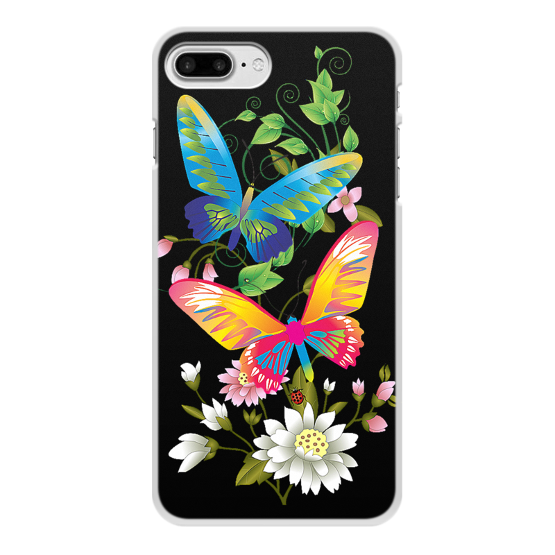 Printio Чехол для iPhone 8 Plus, объёмная печать Бабочки фэнтези