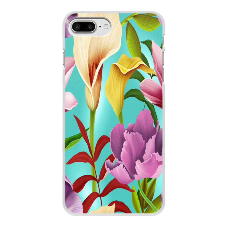 Printio Чехол для iPhone 8 Plus, объёмная печать Сад цветов printio чехол для iphone 8 plus объёмная печать сад цветов