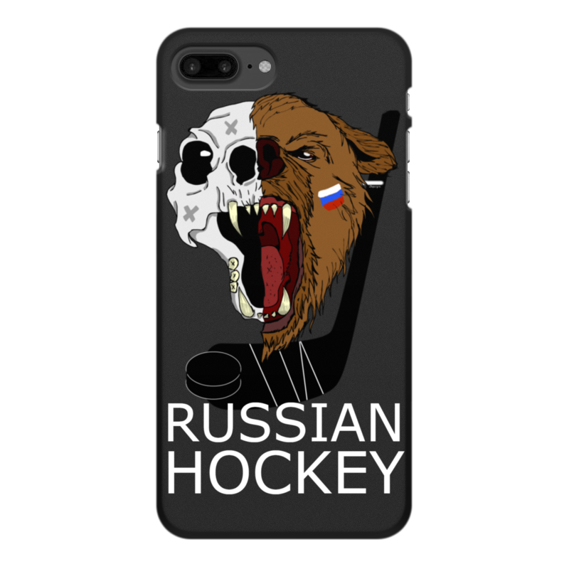 Printio Чехол для iPhone 8 Plus, объёмная печать Russian hockey 2018 шайба хоккейная детская микс
