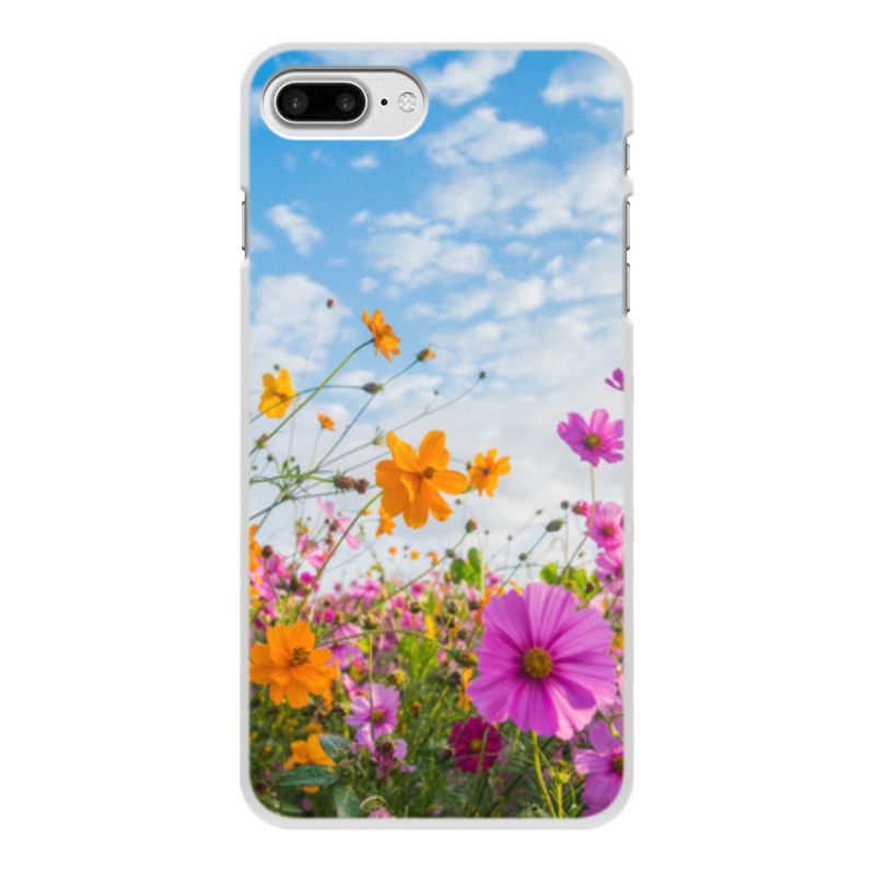 Printio Чехол для iPhone 8 Plus, объёмная печать Полевые цветы