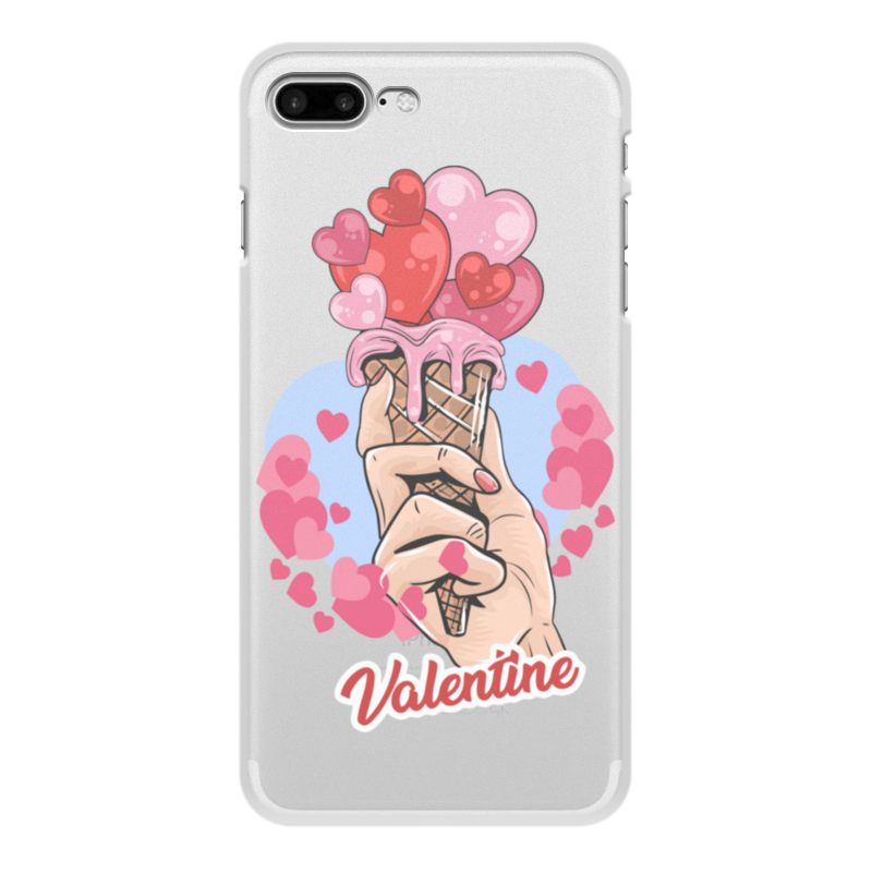 Printio Чехол для iPhone 8 Plus, объёмная печать Valentine's day матовый soft touch силиконовый чехол на honor 30 pro хонор 30 про плюс с 3d принтом brain plus heart w черный