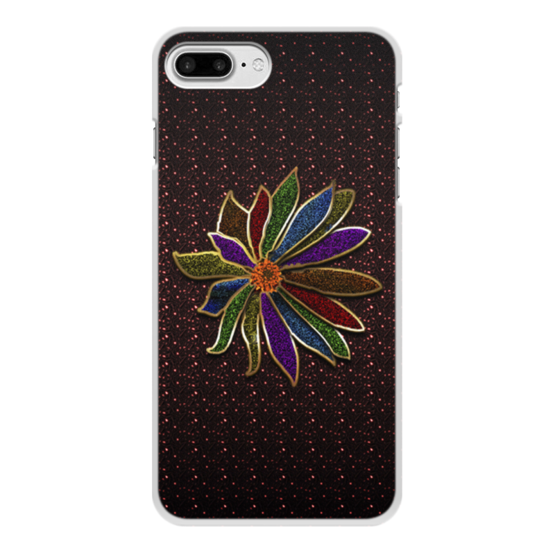 Printio Чехол для iPhone 8 Plus, объёмная печать Разноцветный цветок