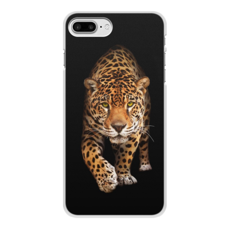 Printio Чехол для iPhone 8 Plus, объёмная печать Леопард. живая природа printio чехол для iphone 5 5s объёмная печать леопард живая природа